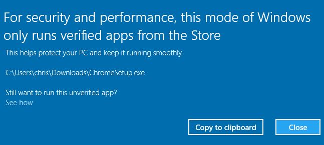 Chrome s mode