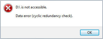 error are not copy file cyclic redundancy error
