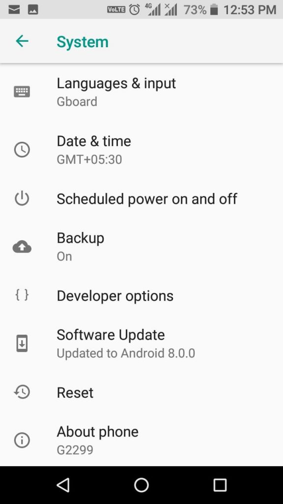 Developers Option