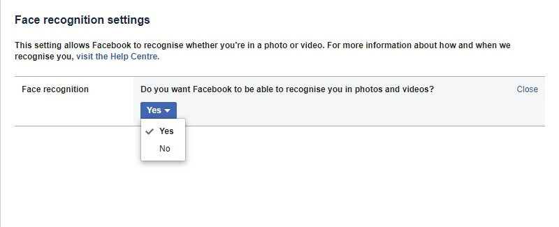 Facebook detection