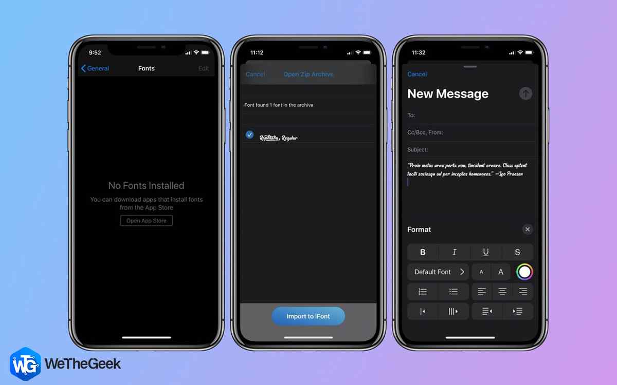 How to Download and Use Third Party Fonts in iOS 13