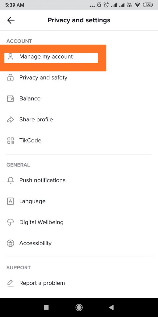 TikTok acount delete permanently