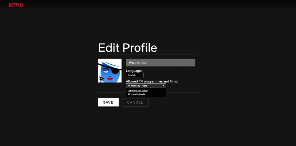 Maturity level netflix