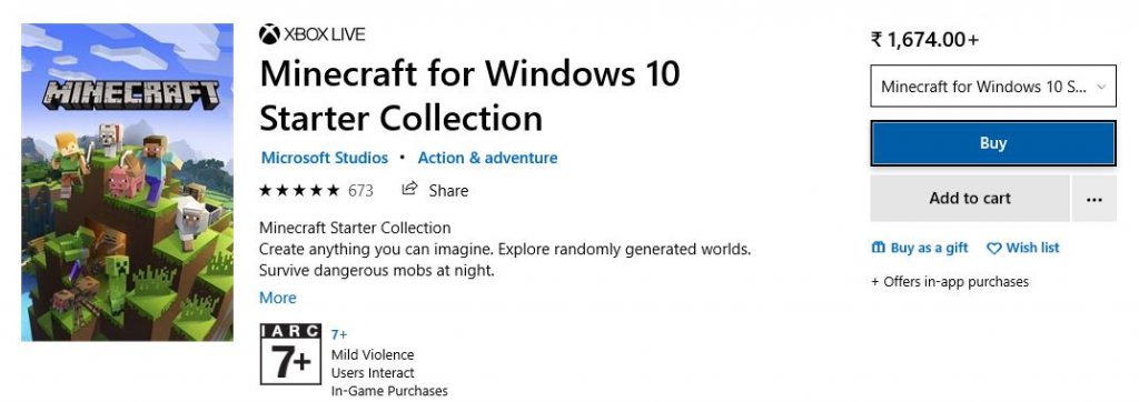 Minecraft Paid