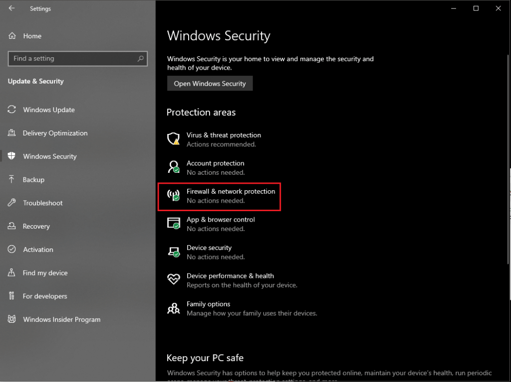 Navigate To Firewall - Malware removal tool for windows