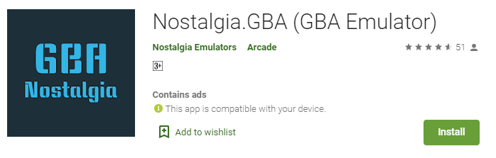 Nostalgia.GBA - GBA Emulator