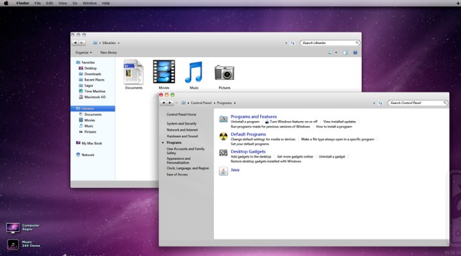 OS X Snow Leopard Theme