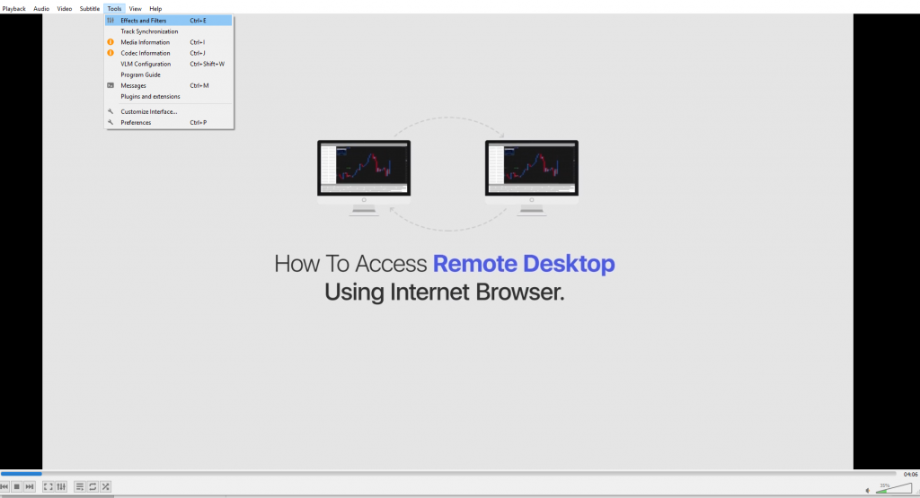 Rotate Videos Using VLC Media Player
