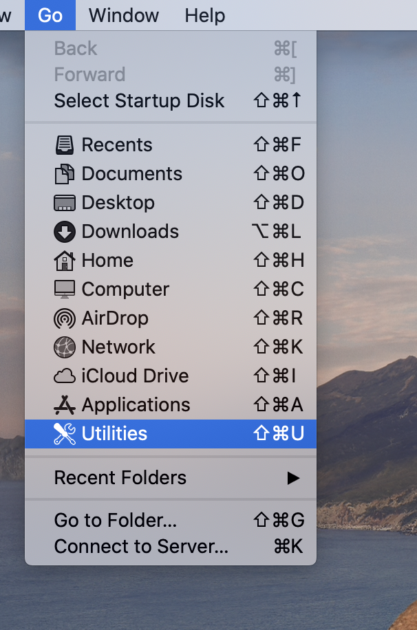 home or end key on mac