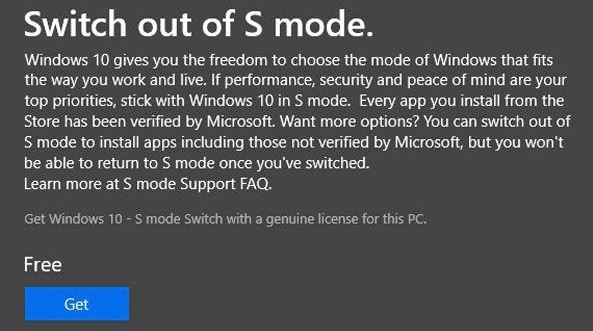 Switch S mode