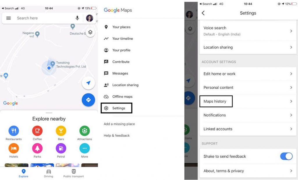 go to settings
