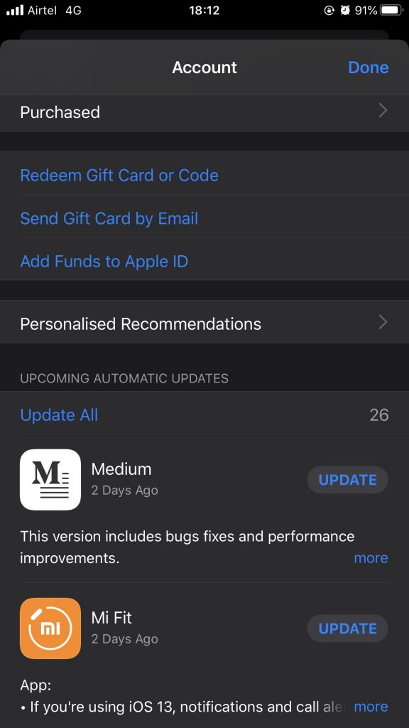 updates
