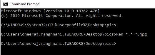 windows 10 spotlight command prompt