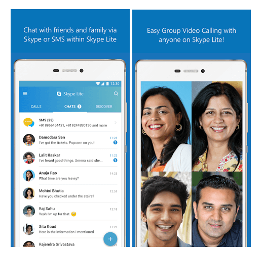 Skype Lite apps for Android