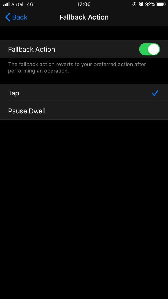 Fallback feature iOS 13.3