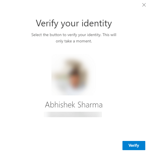verify identity