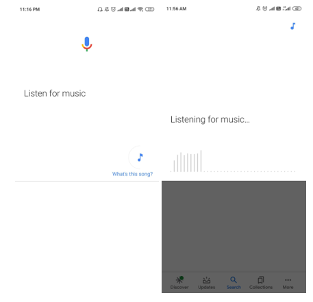 Google Assistant identify the song