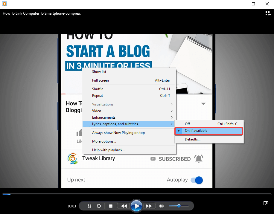 how to download subtitles for windows media player