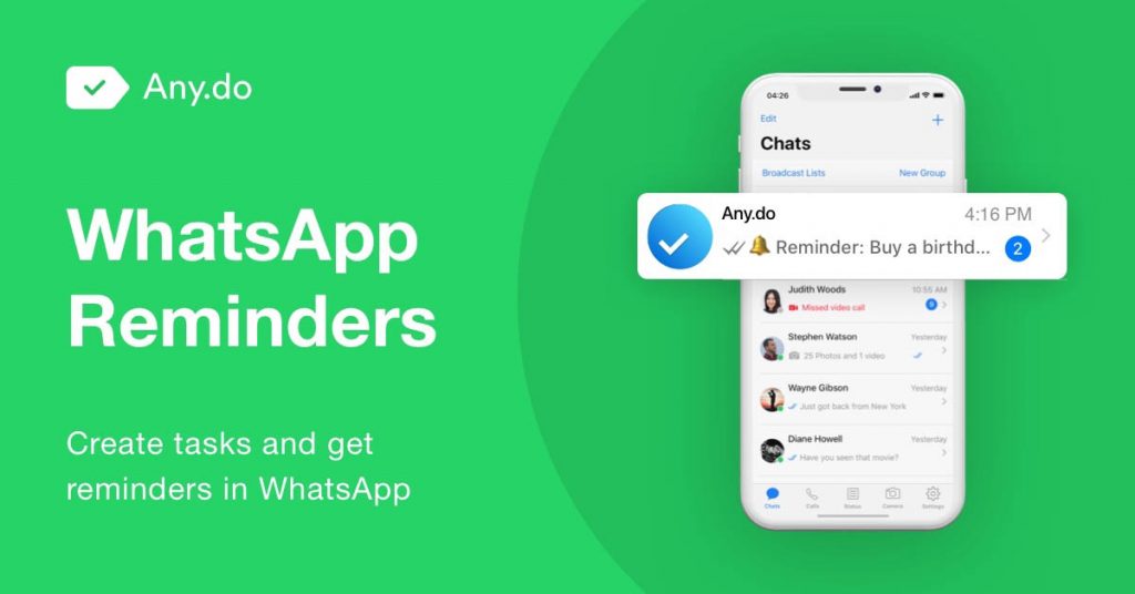 How To Create Tasks and Reminders in WhatsApp