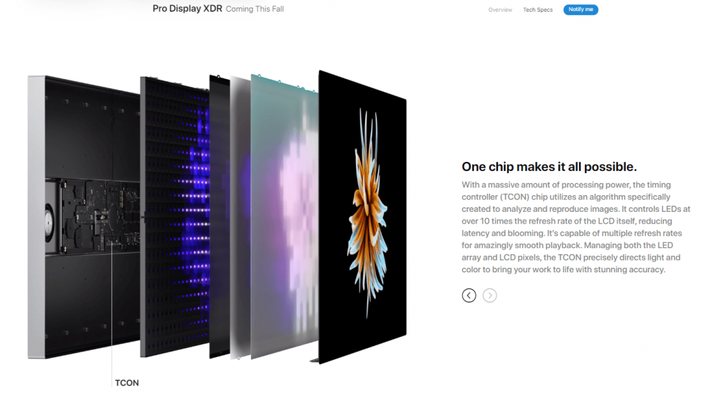 Apple Pro Display XDR One Chip