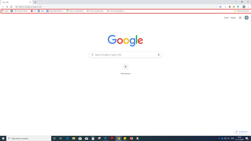 How To Show Bookmarks Bar Google Chrome