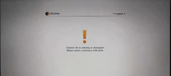 Chrome OS is missing or damaged