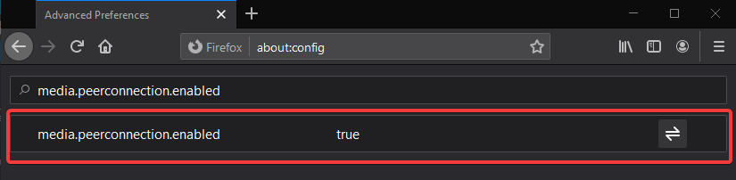 Disable WebRTC On Firefox step-5