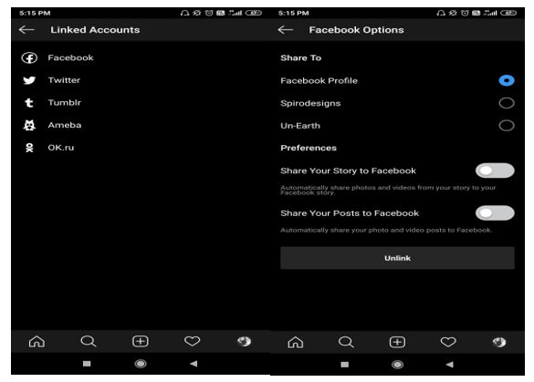 Facebook Account Setting