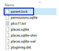 FireFox Error delete parent lock