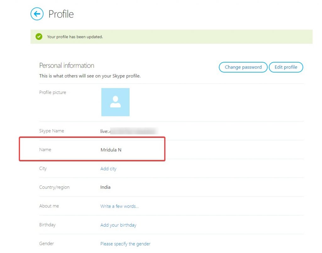 Skype Username