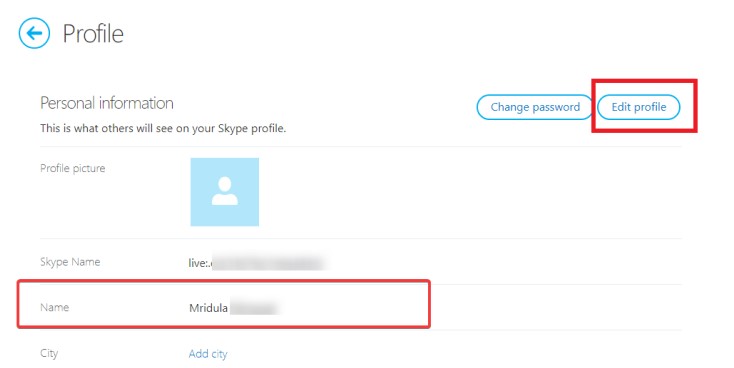 change skype name on microsoft account