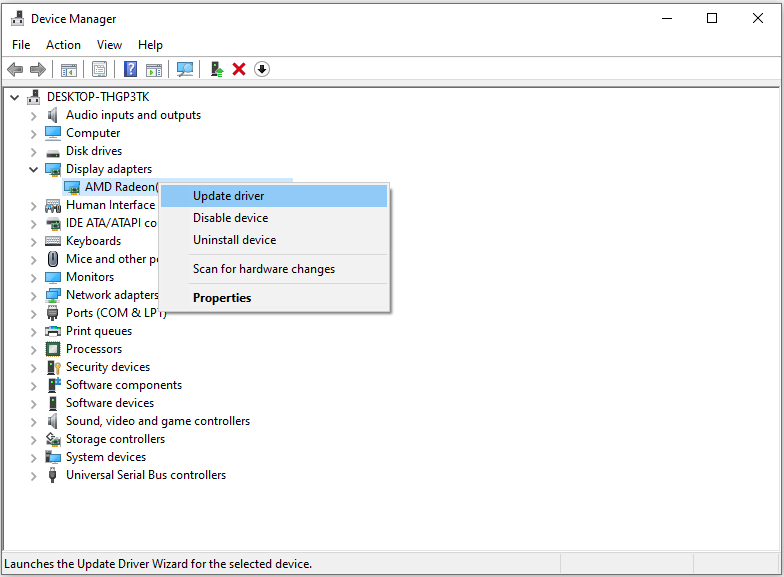 Update driver