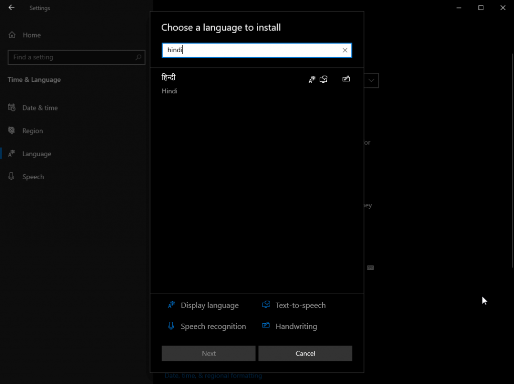 Windows 10 add language 1
