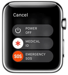apple watch power menu