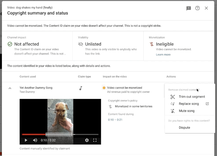 copyright claim
