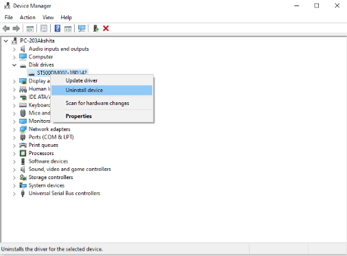 device manager