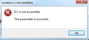 drive location not available
