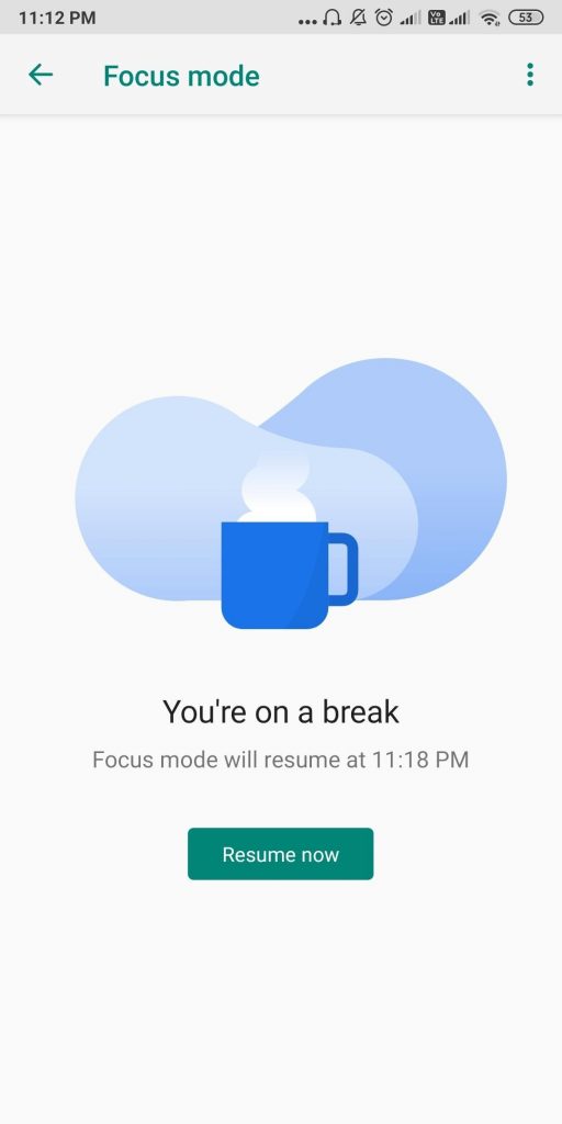 final mode on focus mode