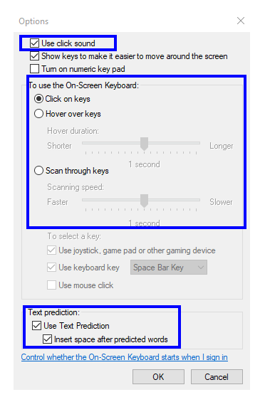 virtual keyboard windows 10 to use with mouse