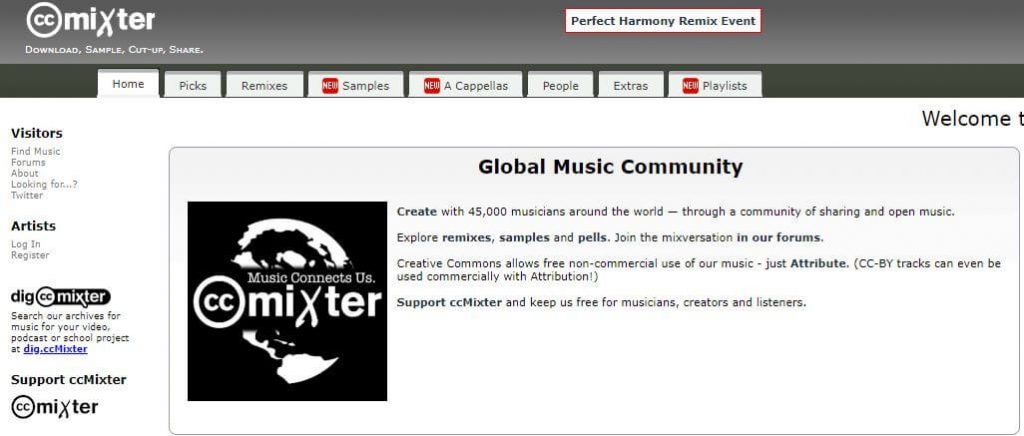 royalty free music for youtube premium ccmixter