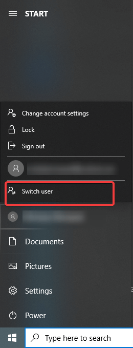 switch user