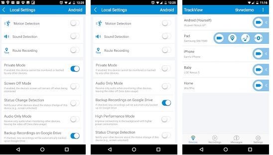 TrackView Home Security Apps For Android