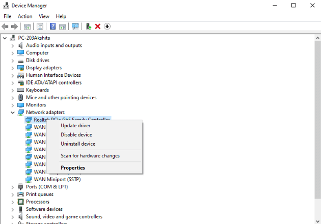 uninstall device