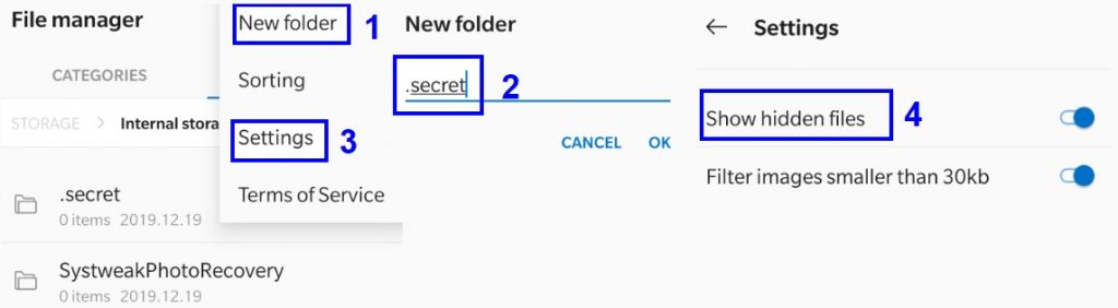 video locker apps steps in android