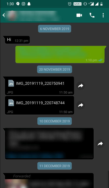 whatsapp chats - whatsapp dark mode