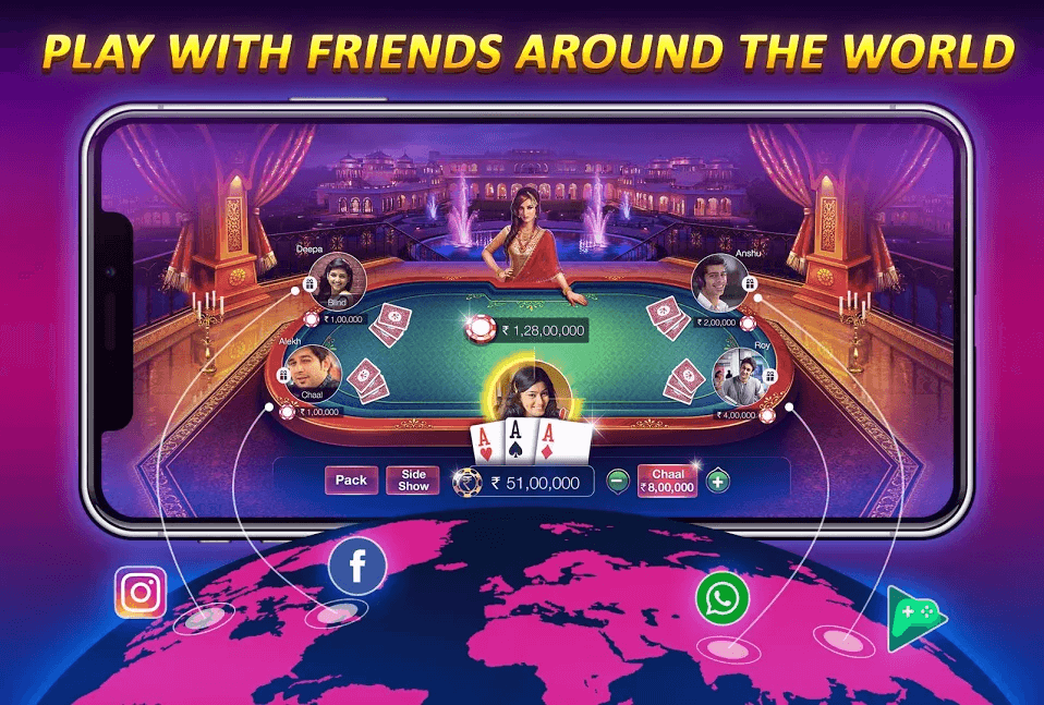 Teen patti - 3 Patti Poker Rummy Card Game