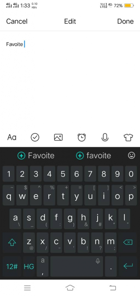 Add words to your personal dictionary
