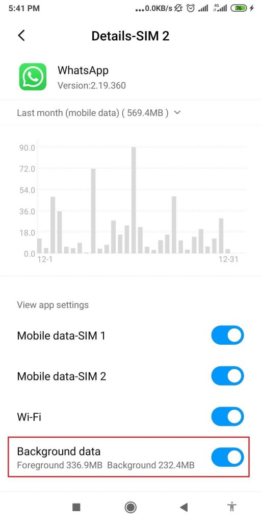Do Not Restrict Background Data