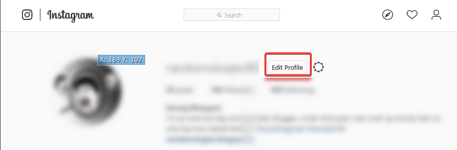 Edit profile