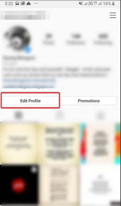Edit profile